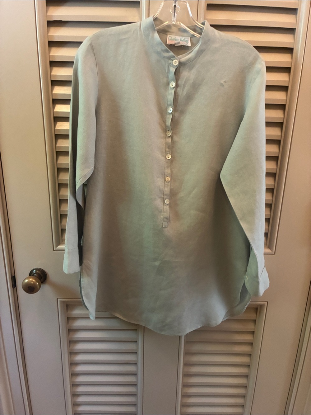 Charlotte Kellogg Soft mint green Tunic